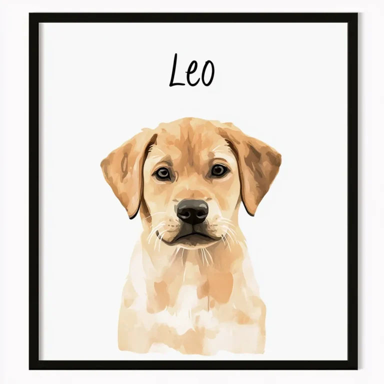 Watercolor Pet Portrait photo review