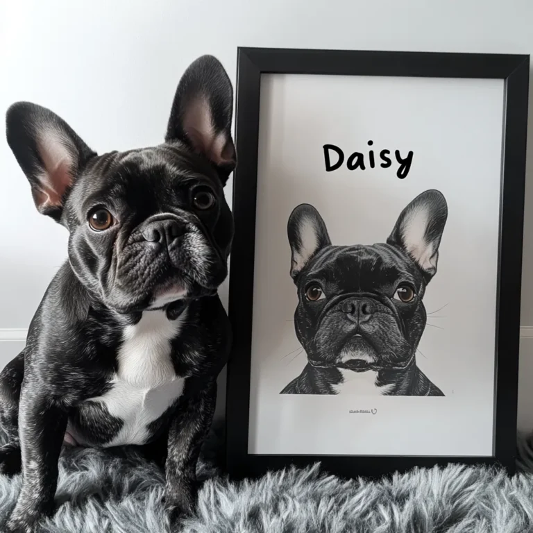 Custom Pet Portrait, Modern Pet Portrait by Jaxon photo review