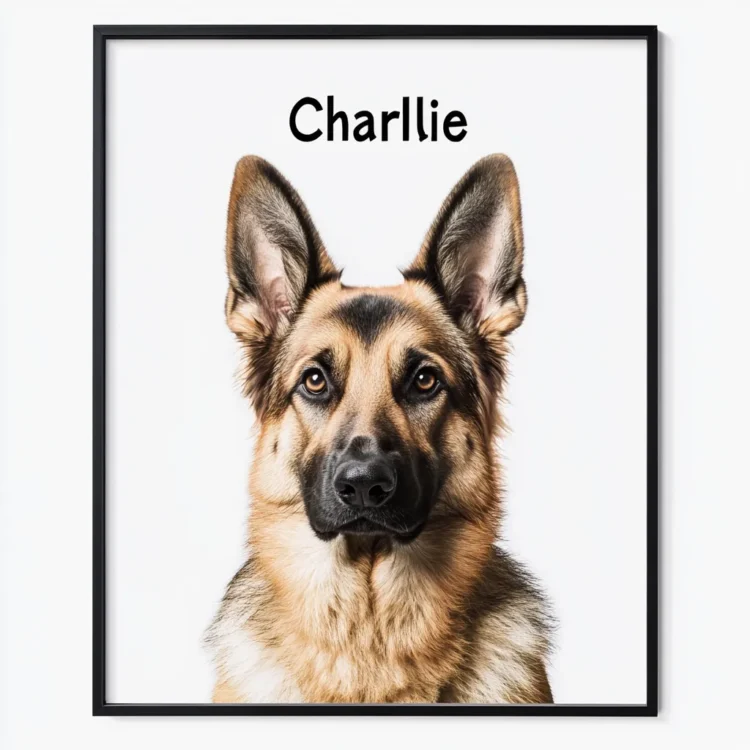 Custom Pet Portrait, Modern Pet Portrait by Maxwell