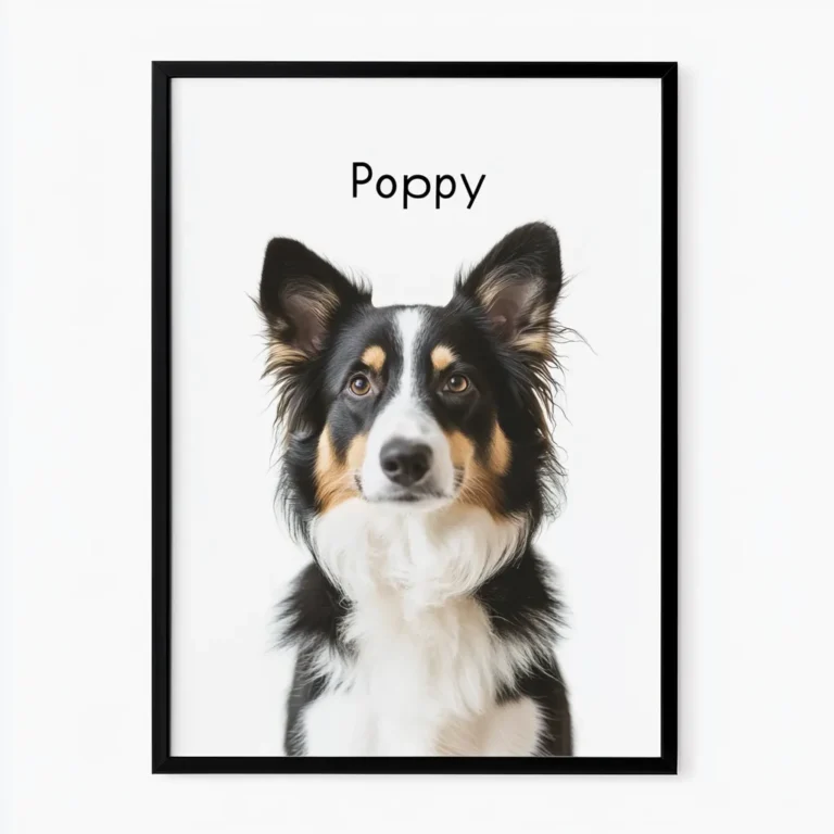 Custom Pet Portrait, Modern Pet Portrait by Mason photo review