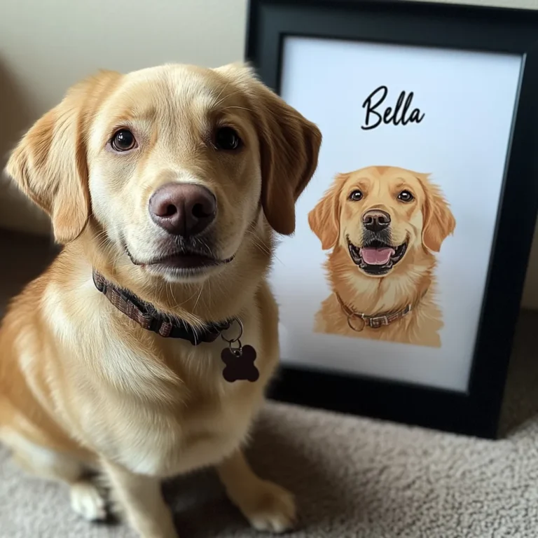 Custom Pet Portrait, Modern Pet Portrait by Aria photo review